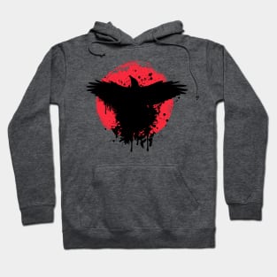 Red Crow Silhouette Hoodie